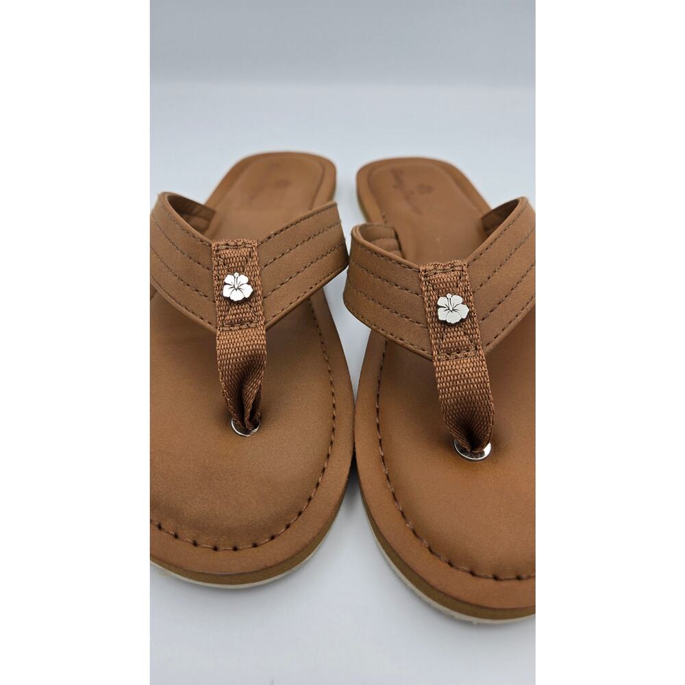 Tommy Bahama Speedwell Sandals Women 9 Tan Thong Flip Flops NWT - Picture 7 of 9